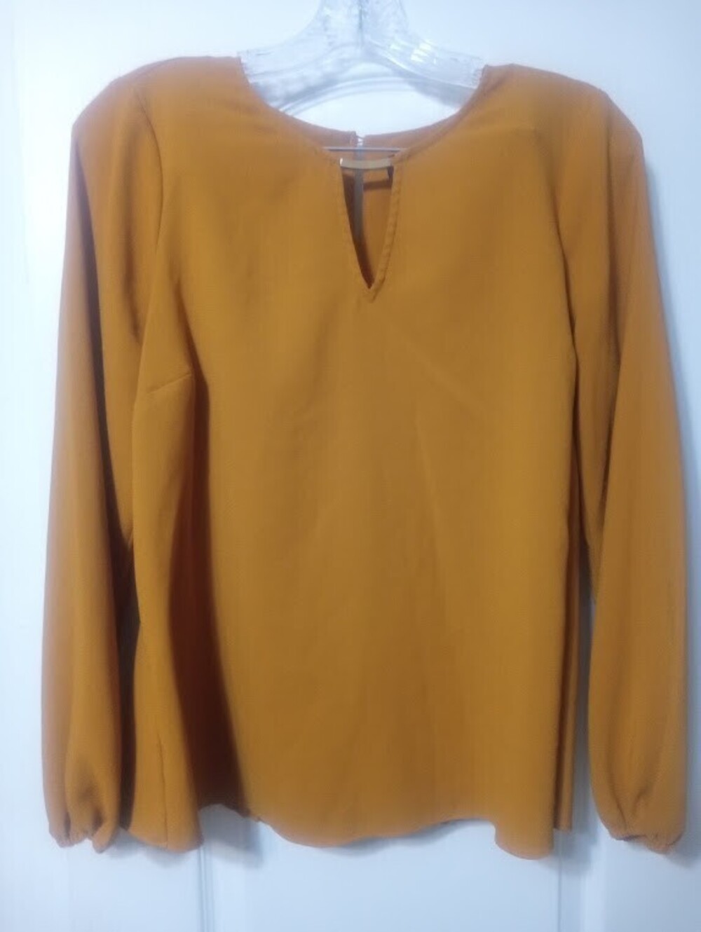 Thalia Sodi Mustard Blouse | Size Small | Modern Chic GUC